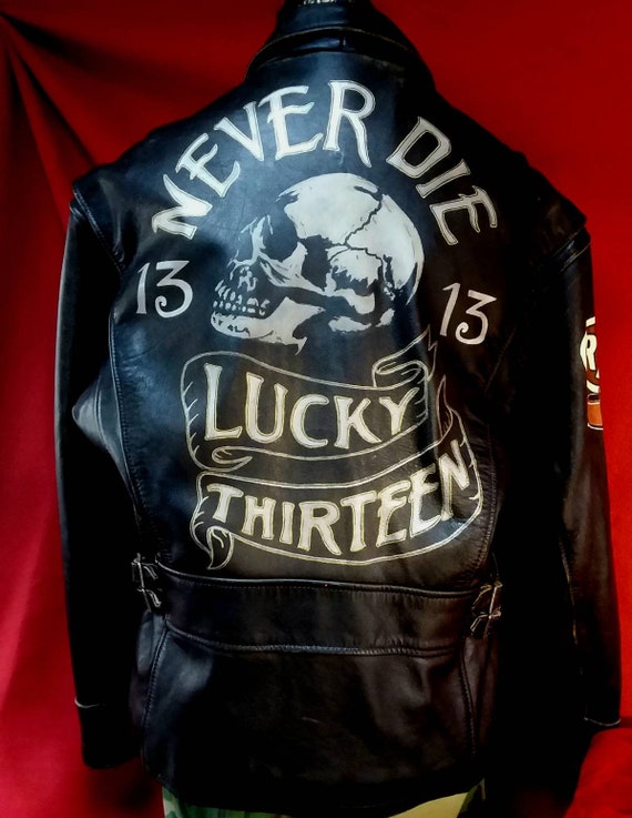 Vintage Motorcycle Jacket Lee Trevor - Etsy