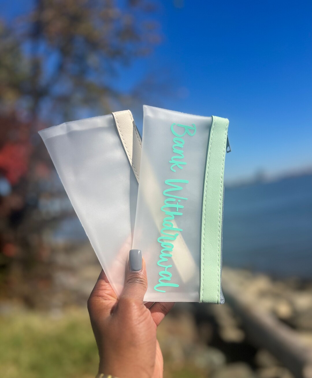 Custom Money Bag Cash Envelopes Cash Carrying Case Etsy