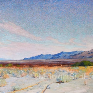 Fine Art Giclee Print-Anna Althea Hills-Desert Near Palm Springs-California Impressionism-1925