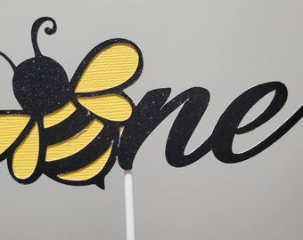 Bee ONE cake topper, smash cake party decoration