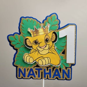 Lion King, Simba personalized Cake Topper, party decoration, centerpiece