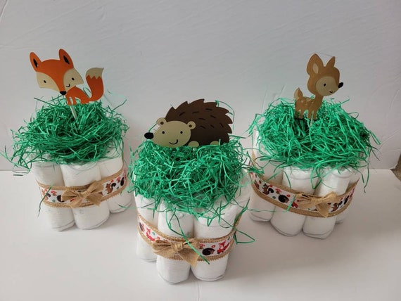 Woodland Mini Diaper Cakes, Sailor, Party Decoration, Baby