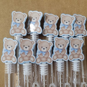 Baby teddy bear bubble wands, party favors, baby shower, birthday party
