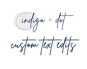 EDICIONES DE TEXTO PERSONALIZADAS