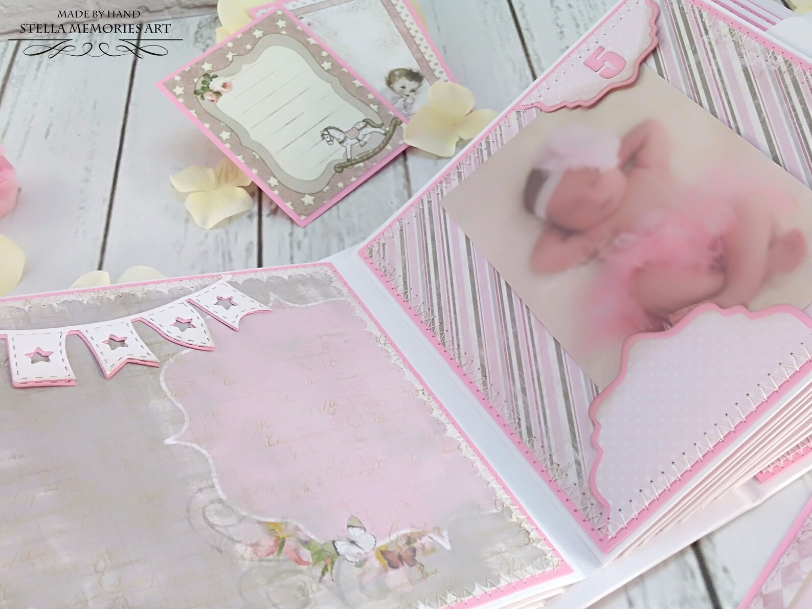 Custom First Year Baby Album Personalized Baby First Book Etsy