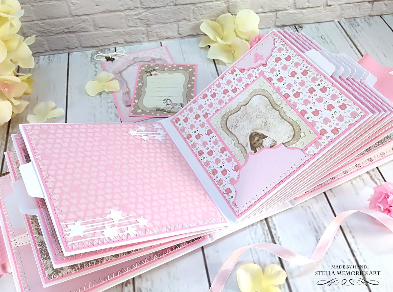 Custom First Year Baby Album Personalized Baby First Book Etsy