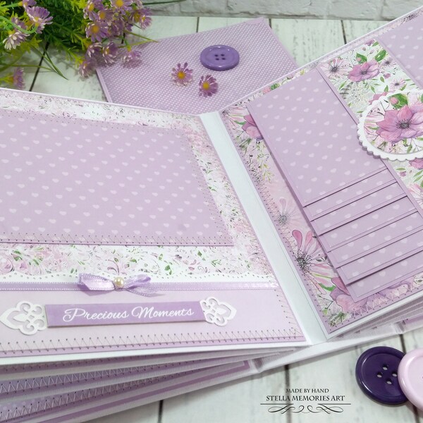 New Baby Girl First Year Scrapbook Etsy