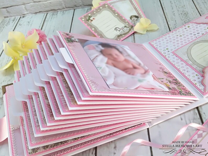 Custom First Year Baby Album, Personalized Baby First Book, Baby