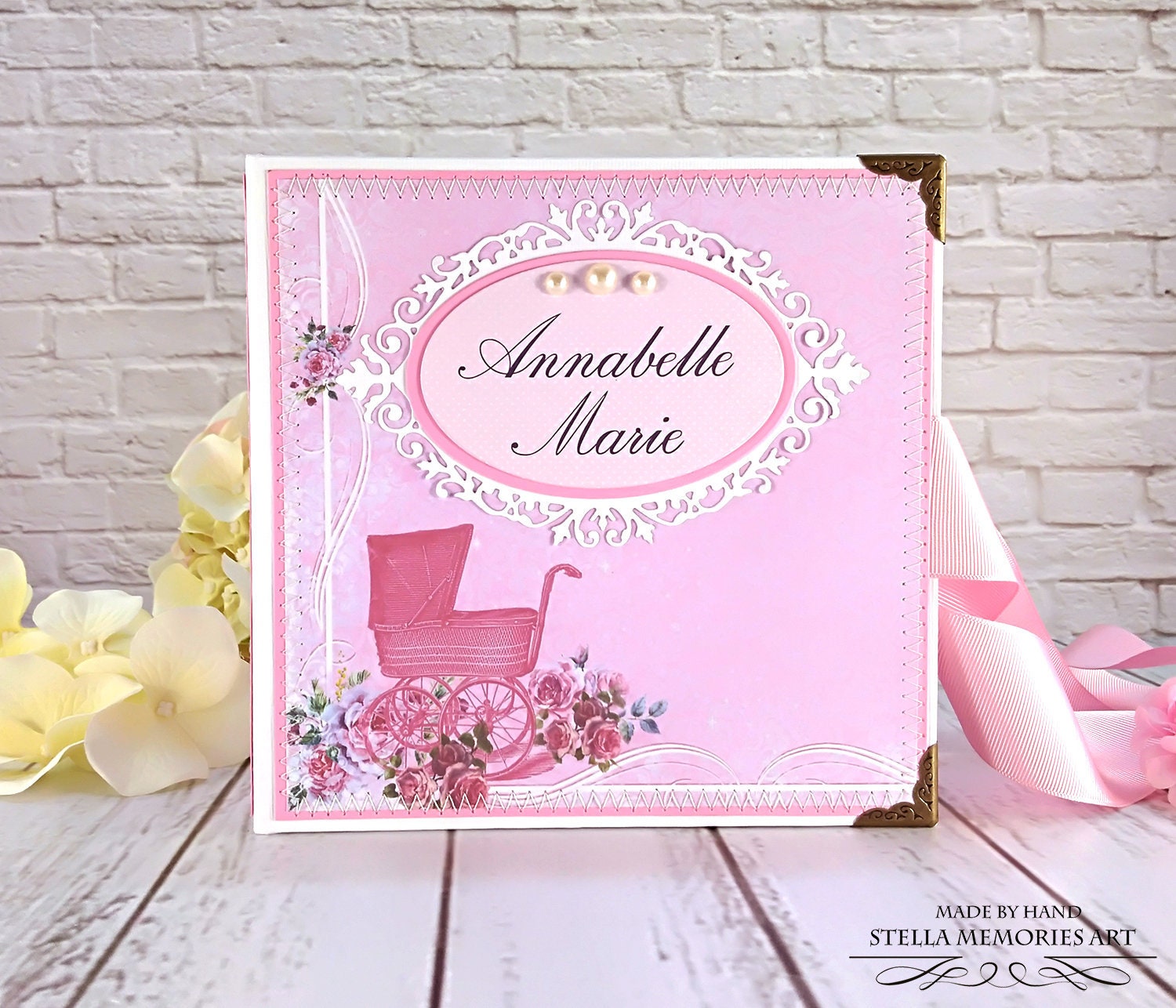 Custom First Year Baby Album Personalized Baby First Book Etsy