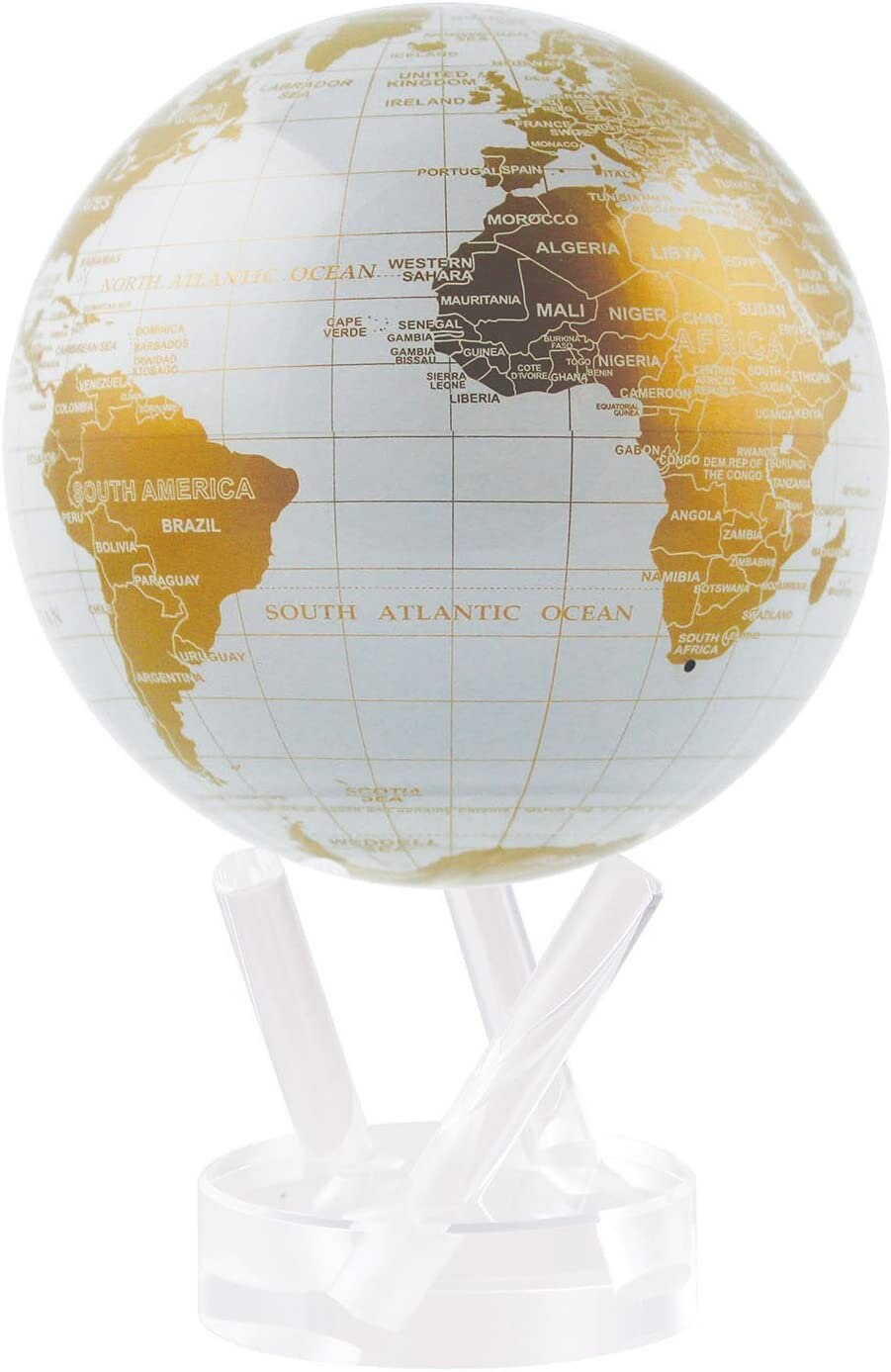 Buy 4.5 Mova Globe Modern White and Gold by Shop Island Online in India 