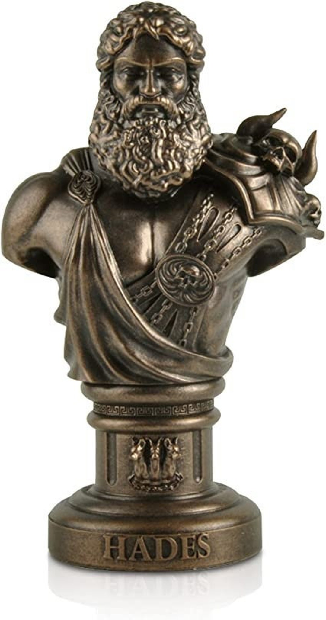 Hades Greek God of the Underworld Bust Statue Figurine Etsy
