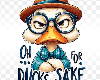 Funny Duck PNG, Sarcastic Quote Design (Digital Download)