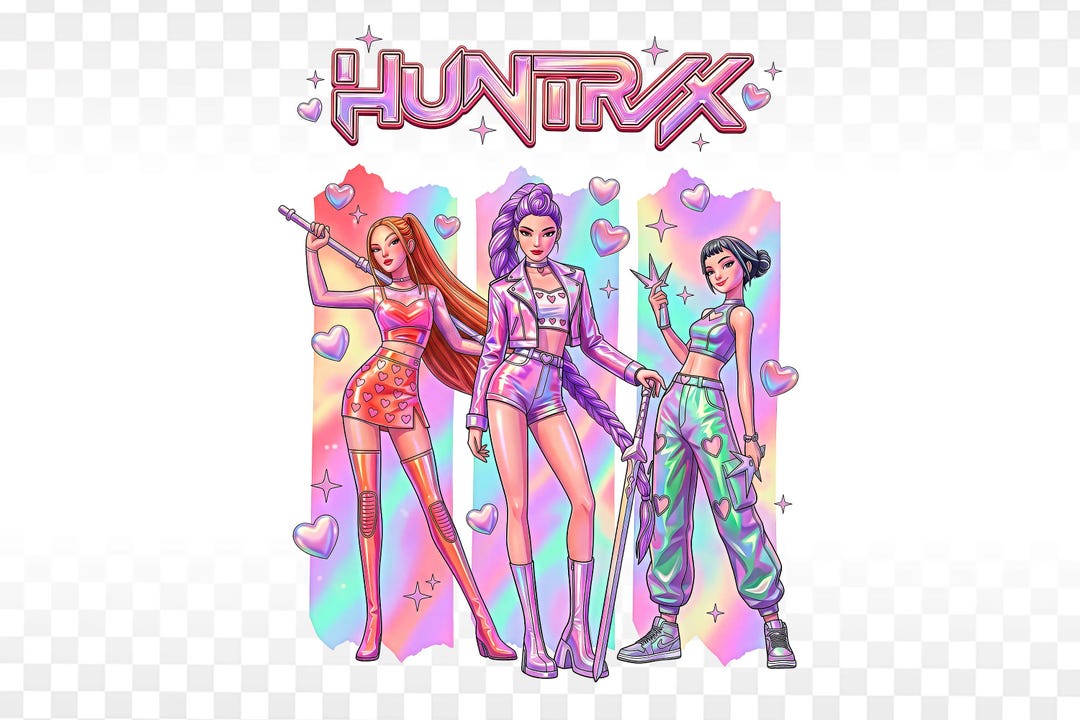 Huntrix Png: Kpop Girl Group Valentines Day Design (digital Download ...
