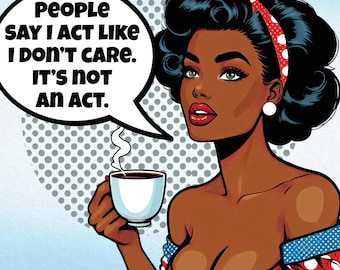 Sarcastic Retro Woman PNG, Funny Sublimation Design (Digital Download)