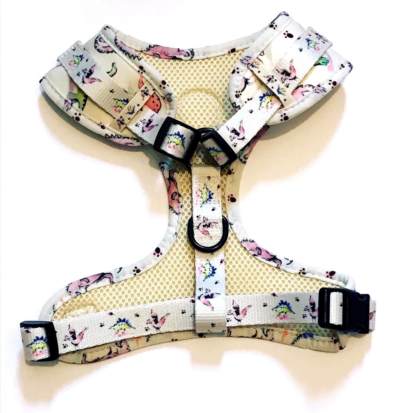 Adjustable Dog Harness Dinosaur Padded Harness Dog Vest Etsy