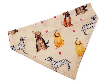 Dog Print Bandana - Puppy Accessories