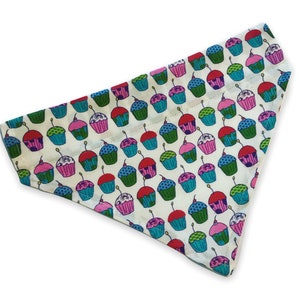Bandana para perros: Bandana de primer cumpleaños con forma de cupcake Bandana para cachorros Accesorios para perros