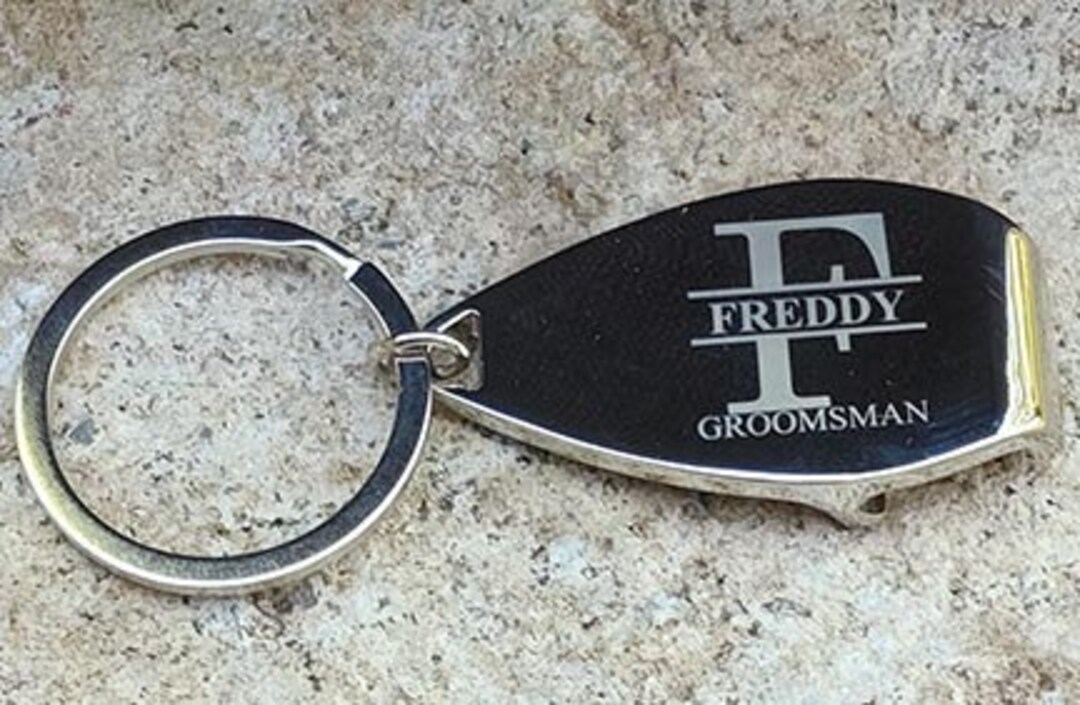 Custom Engraved Bottle Opener Keychain Perfect Personalized Etsy