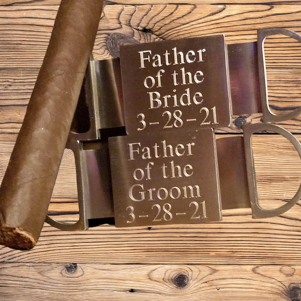 Personalized Cigar Guillotine Cutter - Dad Wedding Gift -Father of the Bride Gift - Father of the Groom Gift - Cigar Cutter Gifts for Him