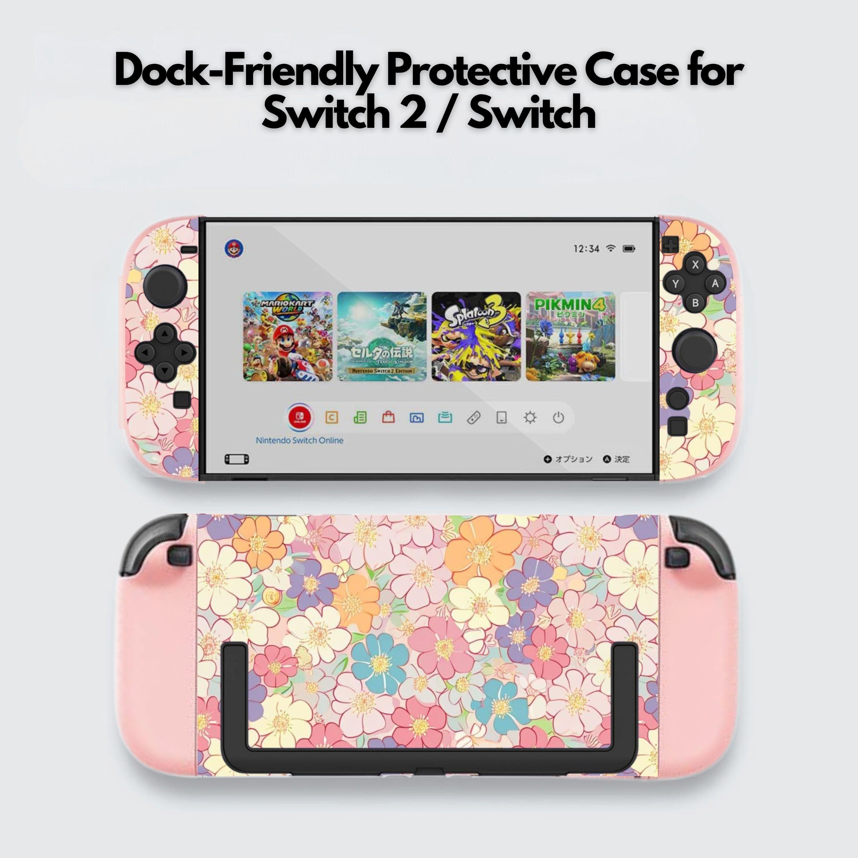 Cute Floral Switch Case for Nintendo Switch 2 7.9