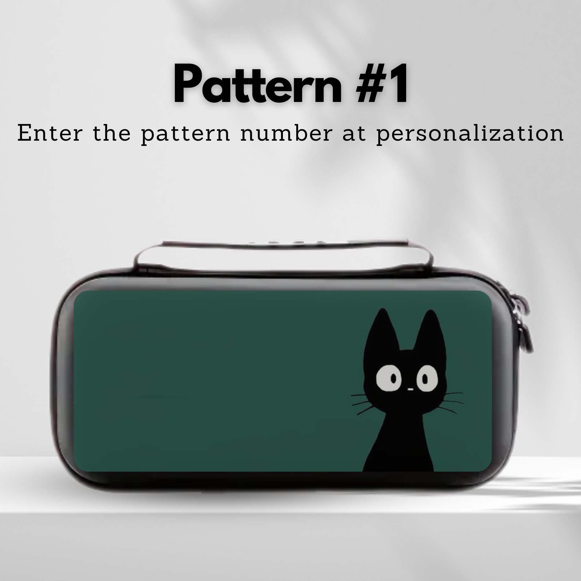 Black Cat Carry Switch Case for Nintendo Switch 2/switch OLED