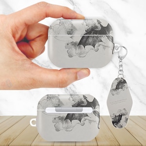 Dragon Fantasy Art Aesthetic AirPods Case for AirPods Pro 3 2 1, AirPod 4 3, AirPod 2 1 Gen, Aesthetic Cover with Keychain Keyring