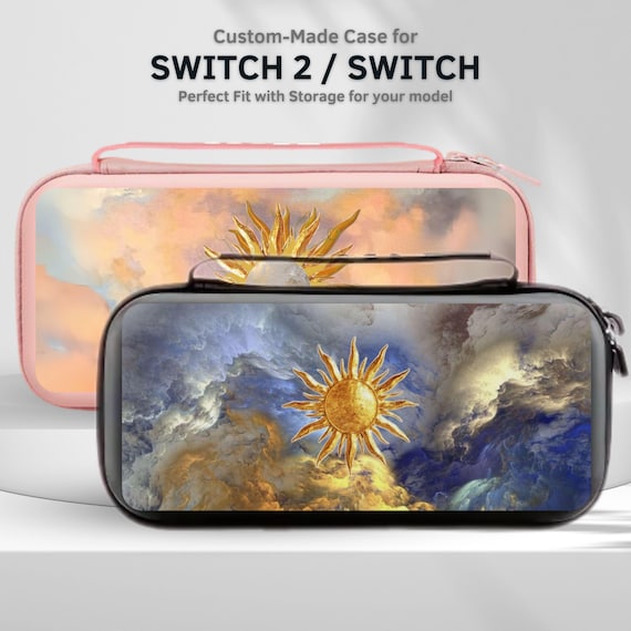 Celestial Sun Art Carry Switch Case for Nintendo Switch 2/switch