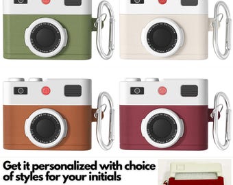 Cute Personalized Camera 3D AirPods Case for AirPods 3,4 AirPods Pro 1 2 3, AirPods Pro Case, Airpods Case with Keyring