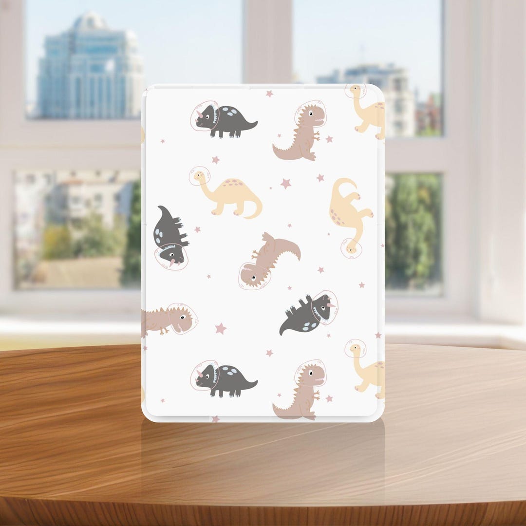 Cute Cartoon Dinosaur Kindle Case With Hand Strap for Kindle 6 6.8 7 ...