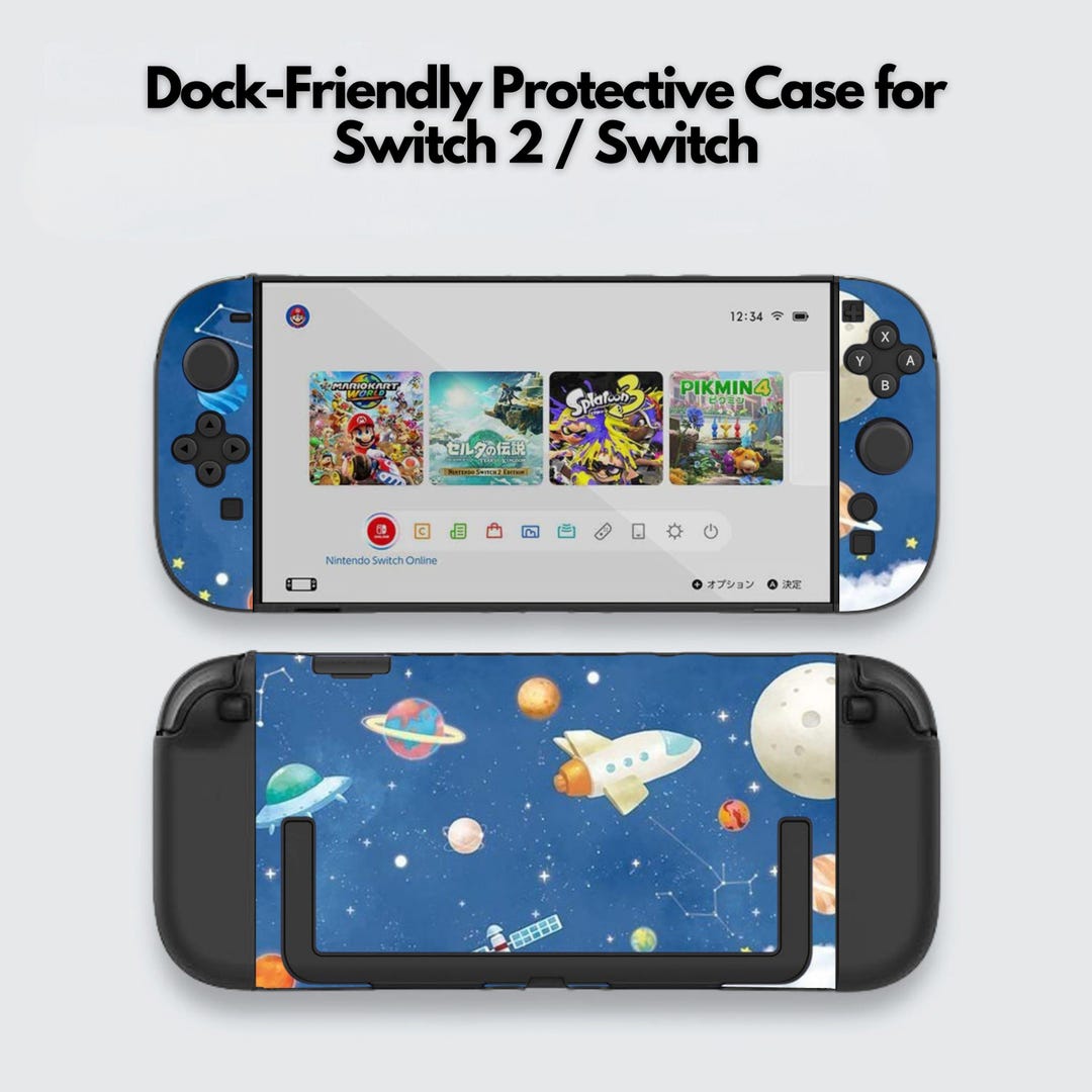 Cute Cartoon Space Switch Case for Nintendo Switch 2, Switch OLED, Dock ...