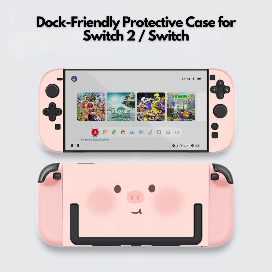 Kawaii Face Switch Case for Nintendo Switch 2 7.9