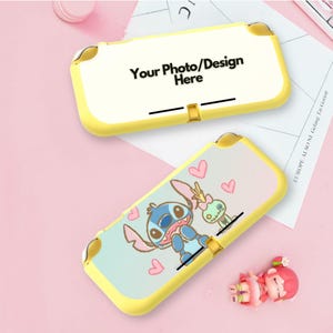 Custodia morbida per Nintendo Switch Lite con motivo a cartoni animati, modello Fanart, con accessori, pellicola protettiva per lo schermo, custodia da viaggio con impugnatura