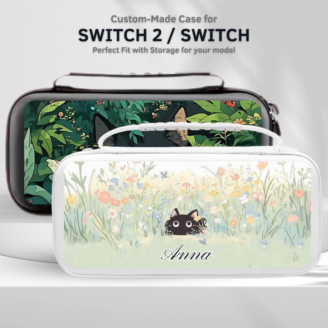 Personalized Black Cat Switch Case for Nintendo Switch 2/switch OLED ...