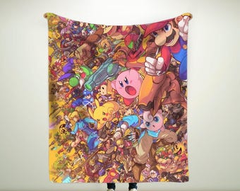 Gamer Fanart Decke, Super weicher, gemütlicher Fleece, leichte Plüsch-Bettwäsche-Couchdecke, Wohnkultur