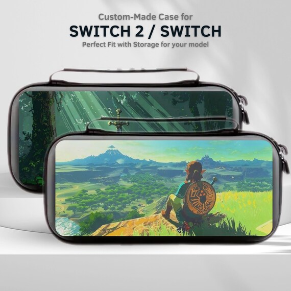 Zelda Fanart Nintendo Switch Travel Case: Protective Carry Pouch