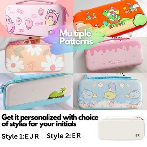 かわいい柄のカスタム キャリング スイッチ ケース Nintendo Switch、Switch OLED、保護カバー ポーチ、旅行用収納バッグ、NS スイッチ アクセサリー