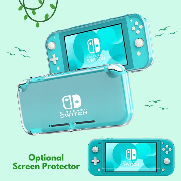 Personalized Soft Clear Case for  Switch Lite, Custom Name Case, Soft TPU Transparent Full Protection Cover, NS Switch Lite DIY Accessories