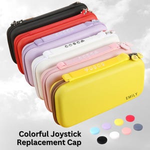 Tragetasche Reise-Etui für Nintendo Switch 2 2025, Switch/Schalter OLED, benutzerdefinierte Name Schützende Hard Shell Cover Tasche, 10 Spiel Modul Steckplatz