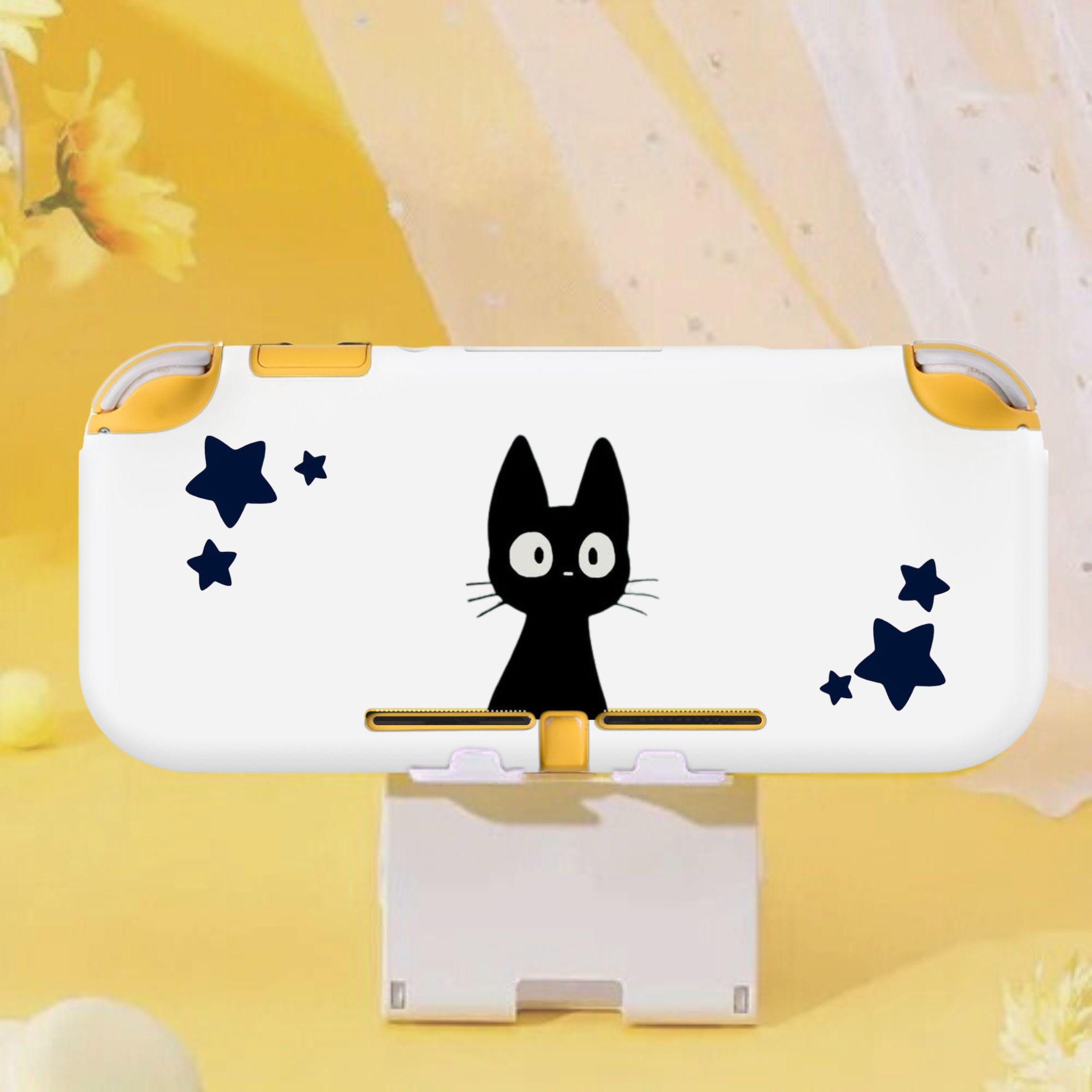 Cute Black Cat Case for Nintendo Switch Lite, Switch Lite Snap