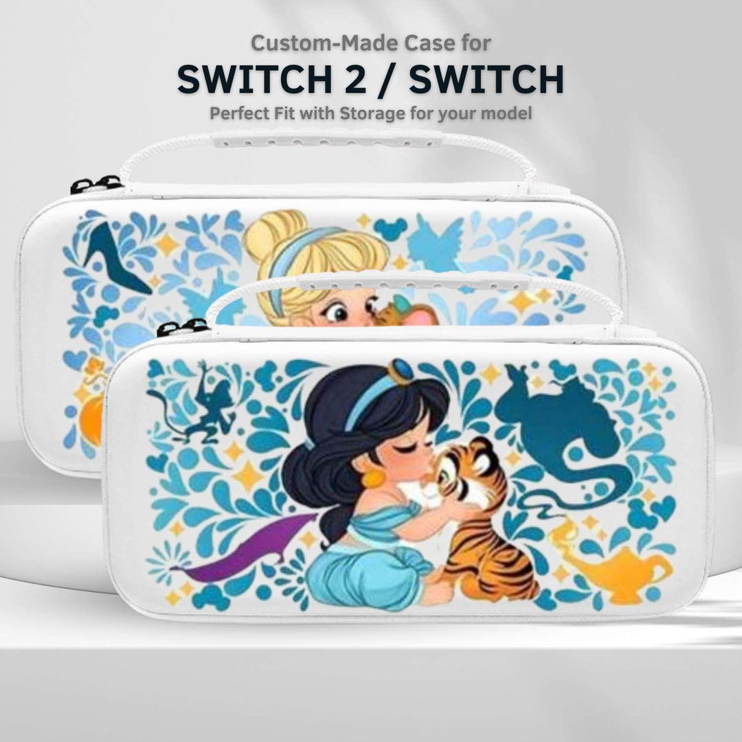 Cartoon Princess Carry Switch Case for Nintendo Switch 2/switch