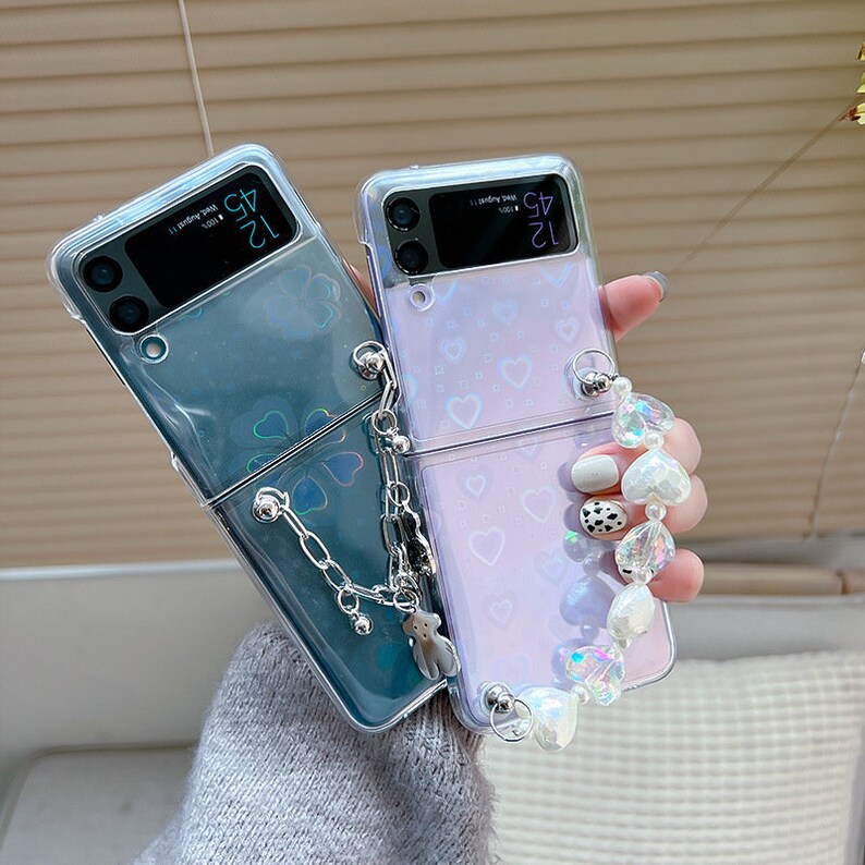 Case for Samsung Galaxy Z Flip 3 With Keychain Hand Strap Etsy