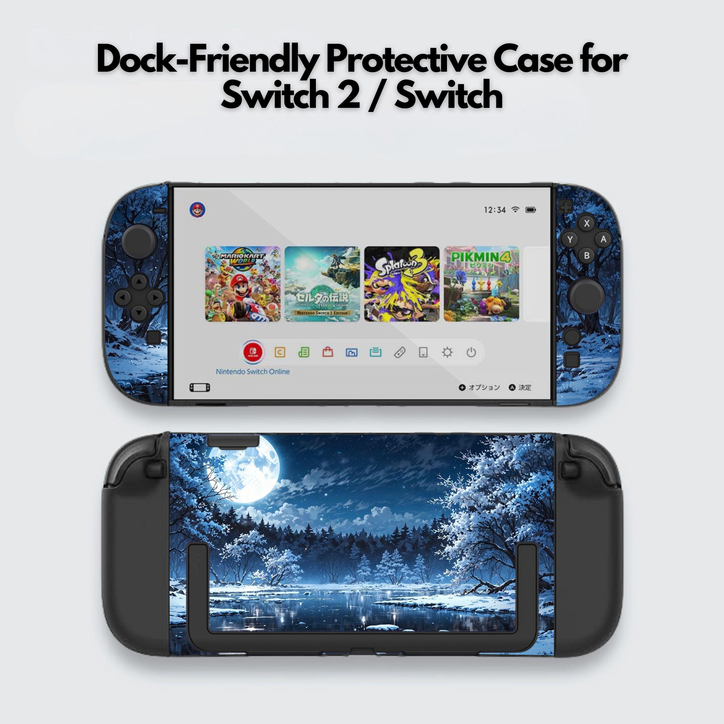 Nintendo Switch Anthem Cute Sky Moon Switch Case for Nintendo Switch 2, Switch OLED, Dock