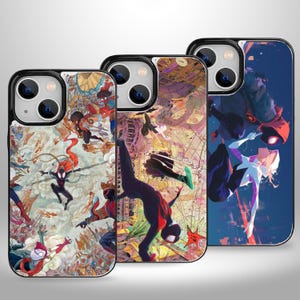 Spider Fanart Aesthetic Wallet-telefoonhoesje met kaarthouder voor iPhone 16 15 14 13 Pro Max Plus, Samsung Galaxy S25 S24 S23 Ultra Plus