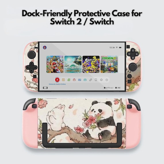 Cute Giant Panda Switch Case for Nintendo Switch 2 7.9
