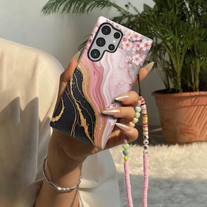 Floral Cherry Blossom Galaxy Phone Case Compatible with MagSafe for Samsung Galaxy S26 S25 S24 S23, Galaxy S Ultra Plus, Galaxy A55 A54 A53