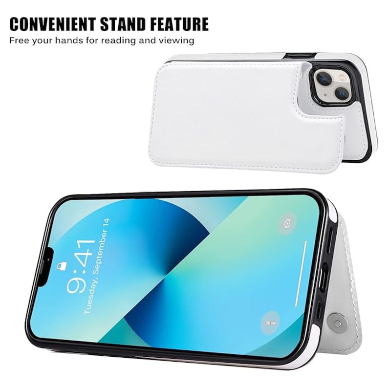 Étui portefeuille esthétique floral rétro avec porte-cartes pour iPhone 17 16 15 14 13 Pro Max Plus, Samsung Galaxy S26 S25 S24 Ultra Plus image 7