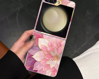 Amazing florals Art Galaxy Z Flip Phone Case for Samsung Galaxy Z Flip 7 6, Flip 5 4 3, Galaxy Z Flip7 Flip6 Flip5, Shock Absorbent Cover