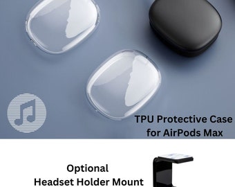 Protective Personalized Case Cover compatibility with AirPods Max Headphones, Clear Custom AirPods Max Headset Skin