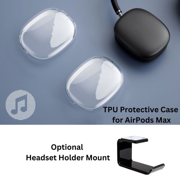 Protective Personalized Case Cover compatibility with AirPods Max Headphones, Clear Custom AirPods Max Headset Skin