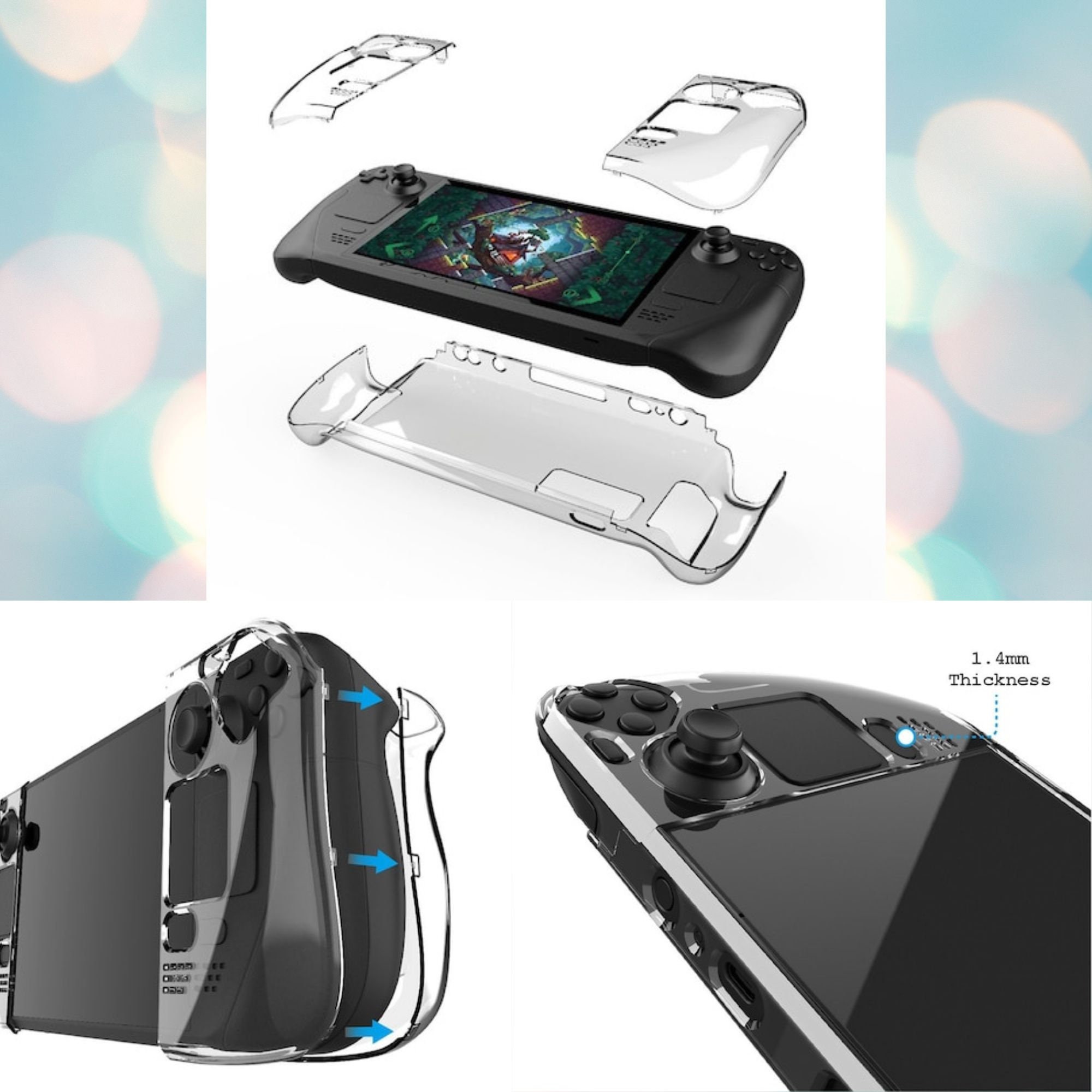 Insignia™ Clear Case for Steam Deck & Steam Deck OLED Clear